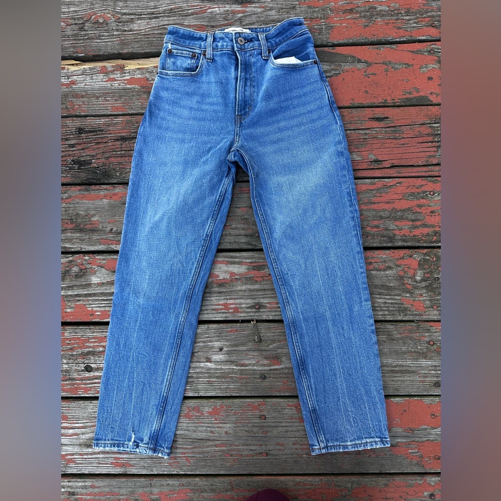 Abercrombie & Fitch Blue Straight Leg Jeans